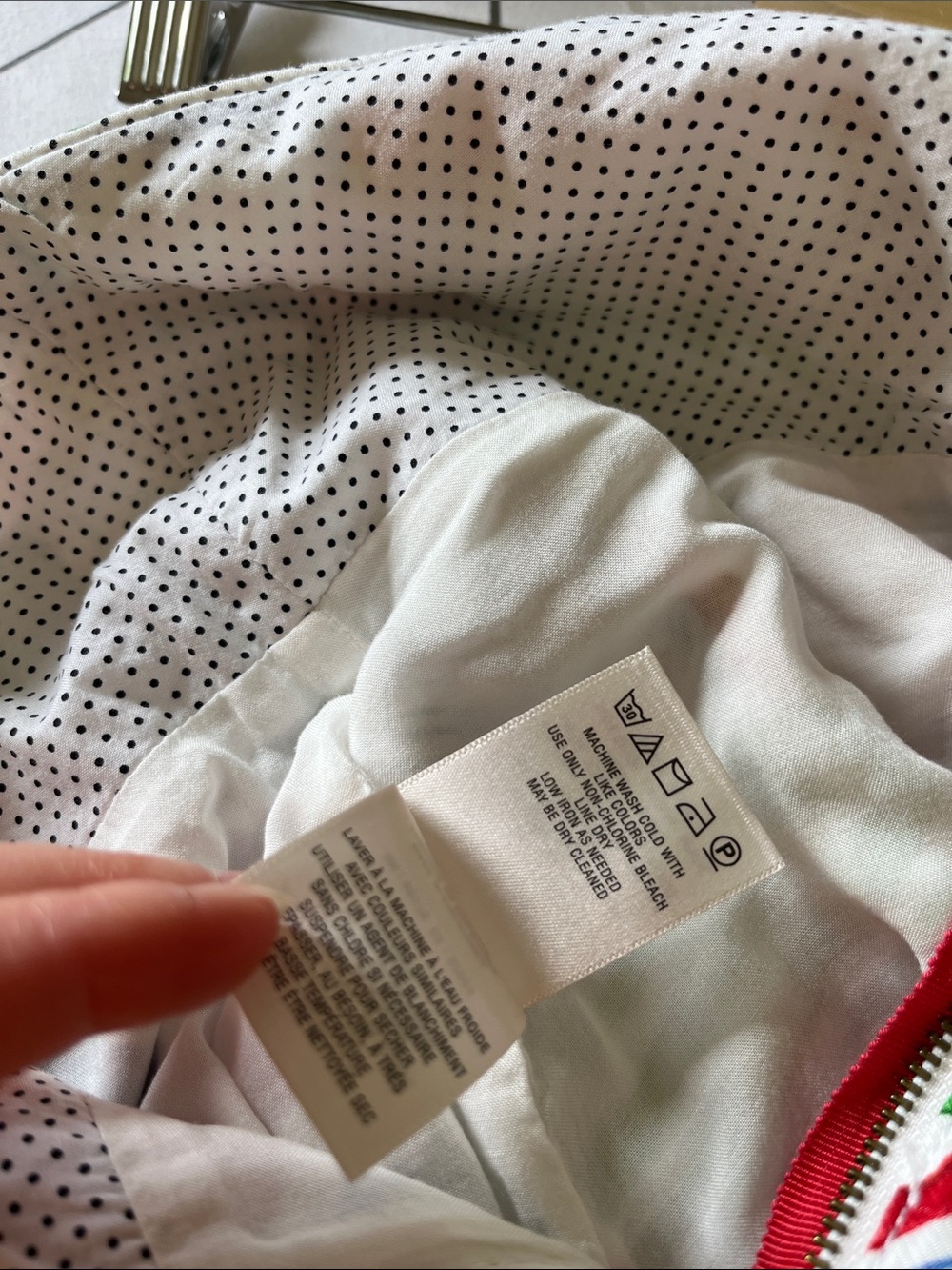 Anthropologie Green, Red, Blue & White Striped Umbrella Print Pencil Skirt - Picture 5 of 5